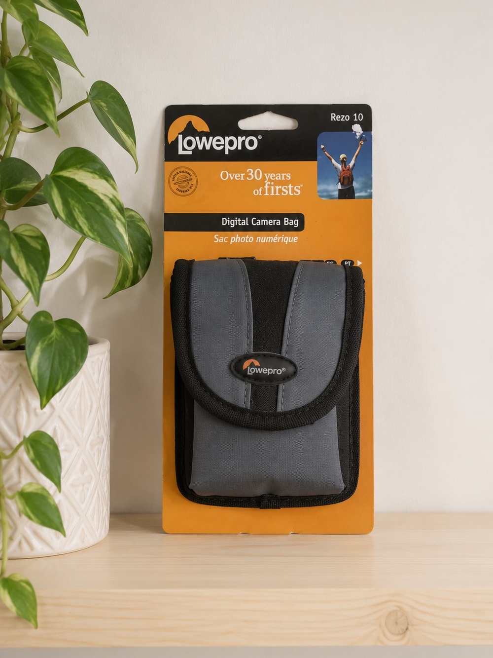 Lowepro Small Gray Digital Camera Bag Case NWT Strap Compact Travel Hiking